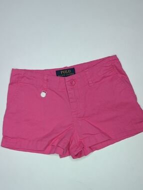 Polo Ralph Lauren Classic Chino Pink Shorts Size 7